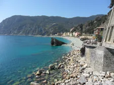 Der Strand von Monterosso, Cinque Terre, Ligurien