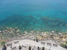 Der Strand von Monterosso, Cinque Terre, Ligurien