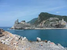 La spiaggia sull’isola di Palmaria, Liguria